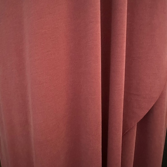 Lulu’s Hi-Low Twin Spaghetti Strap Stretch Knit Dress In Washed Red Size M - Picture 10 of 10